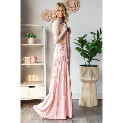 Embroidered Strap Flowy Jumpsuit