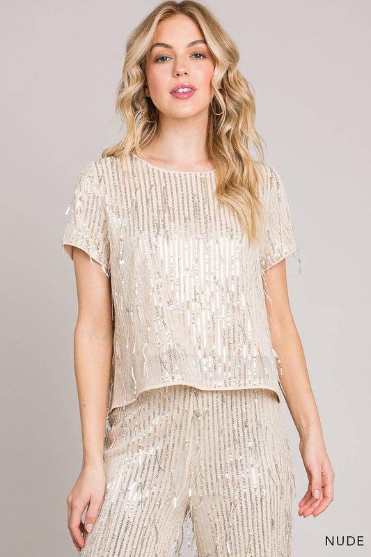 Shine Sequin Top