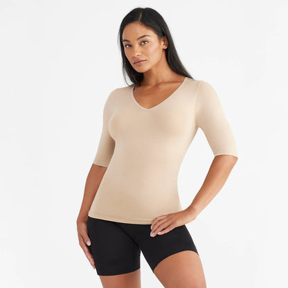 Willow V-Neck 3/4 Sleeve Shaping Top