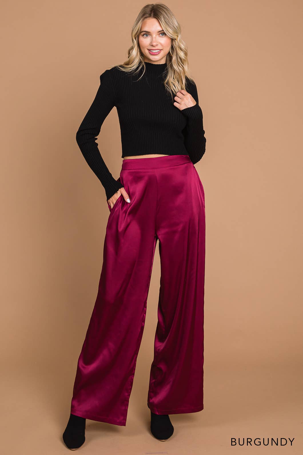 Satin Wide Leg Pants