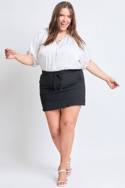 Gauze Cargo Skort