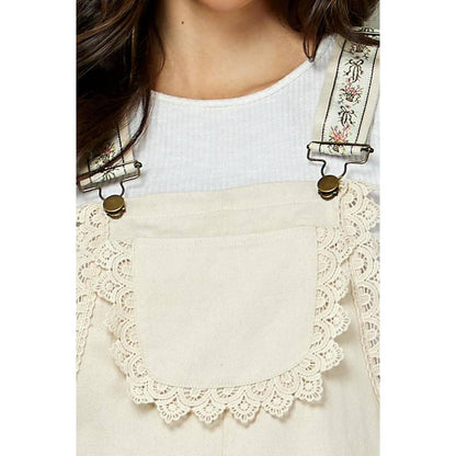 Embroidered Strap Flowy Jumpsuit