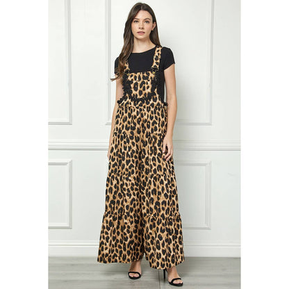 Embroidered Strap Flowy Jumpsuit