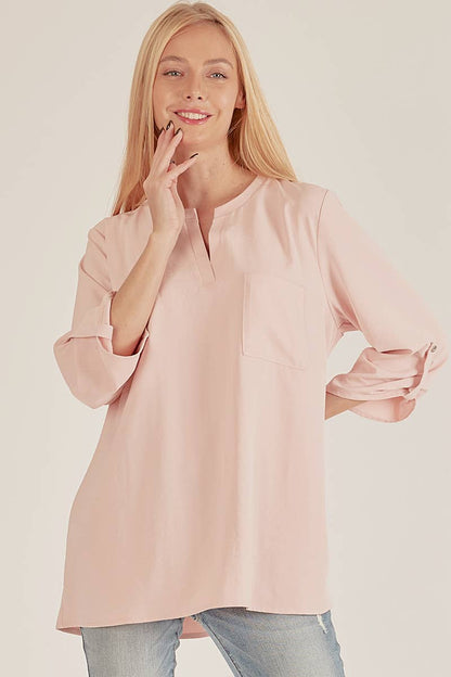 Stylish Pocket Blouse with front pocket, perfect for versatile outfits, from your favorite fashion brand.