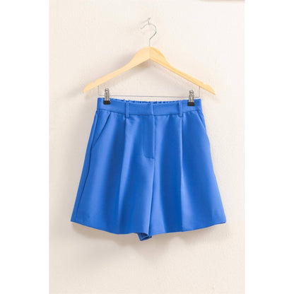 High Waist Pleated Chic Shorts