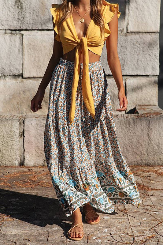 Ruffled Maxi Skirts