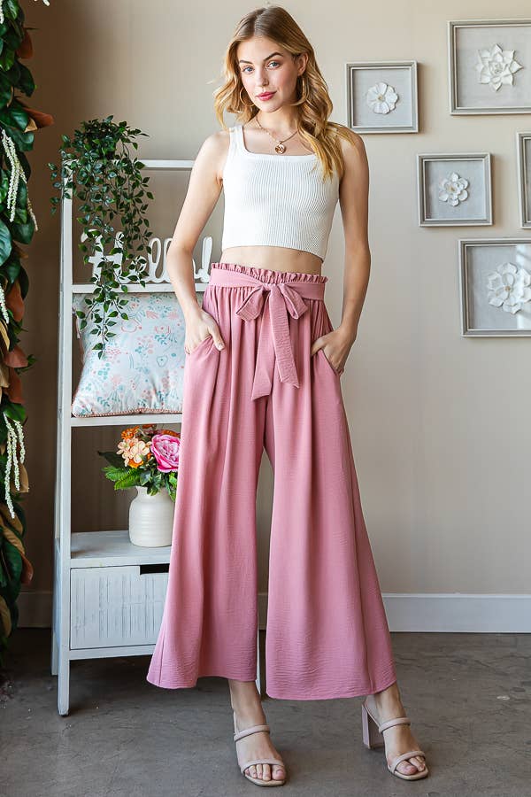 Paper Bag Waistband Pants