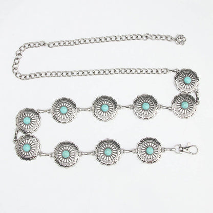 VINTAGE TURQUOISE CHAIN BELTS