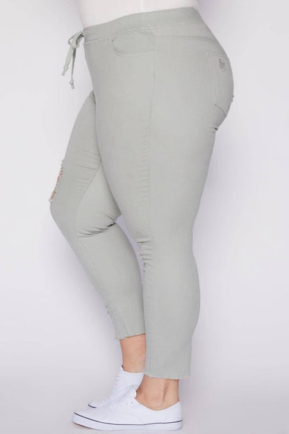 Curvy Leopard High Rise Ankle Jogger