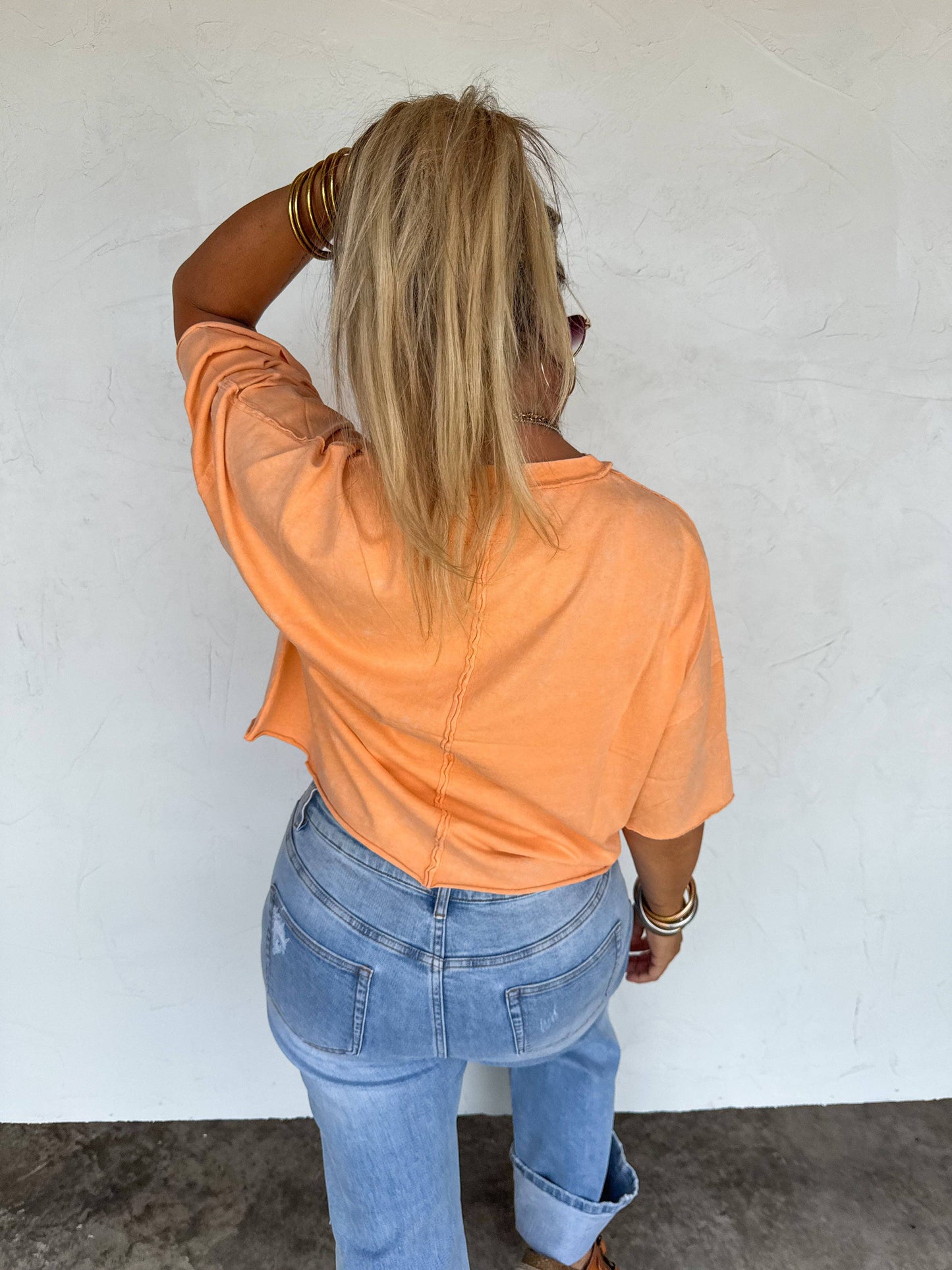 ROSIE RAW HEM TEE