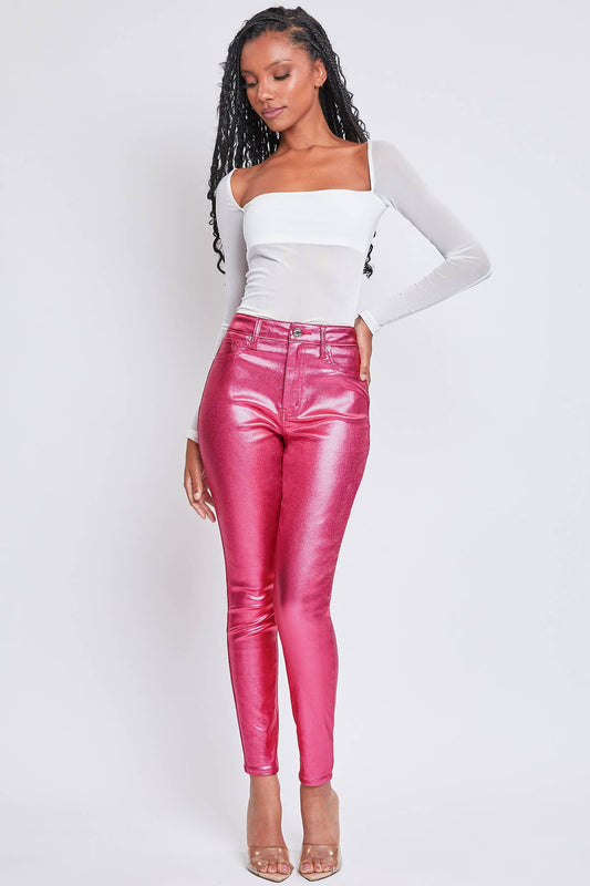 Junior High Rise Metallic Skinny Jean