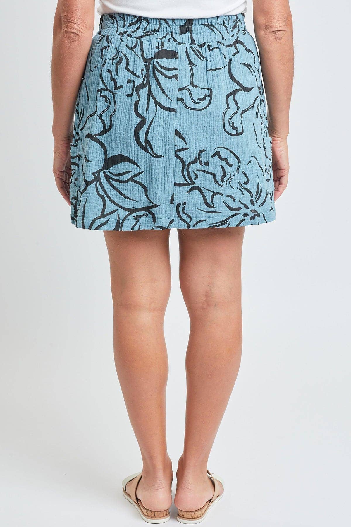 Gauze Cargo Skort
