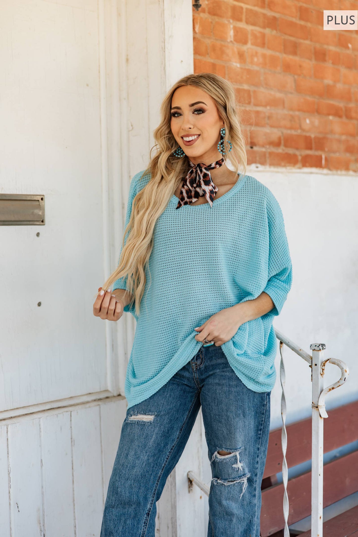 PLUS SIZE Crochet Oversized Relaxed Fit Poncho Top