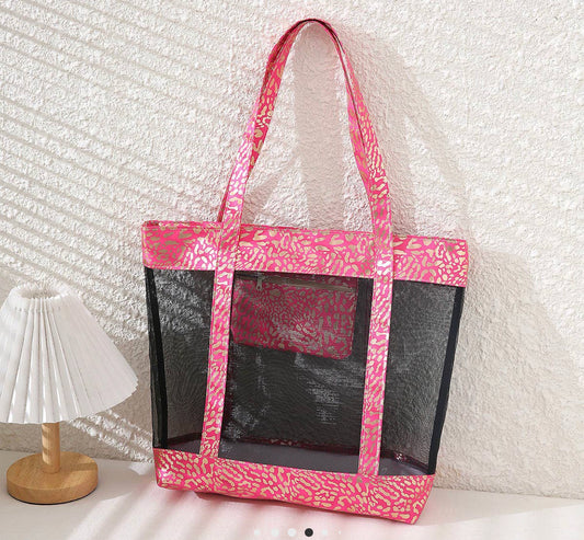 Leopard Beach Bag