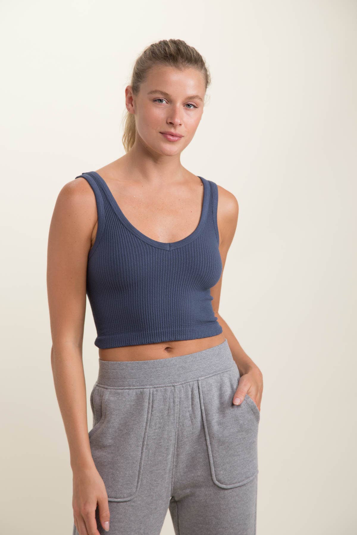 MB Ribbed Crop Tank