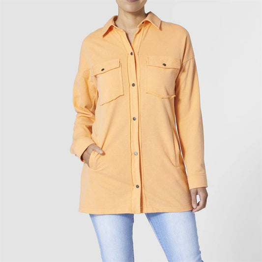 Maddi French Terry Shacket