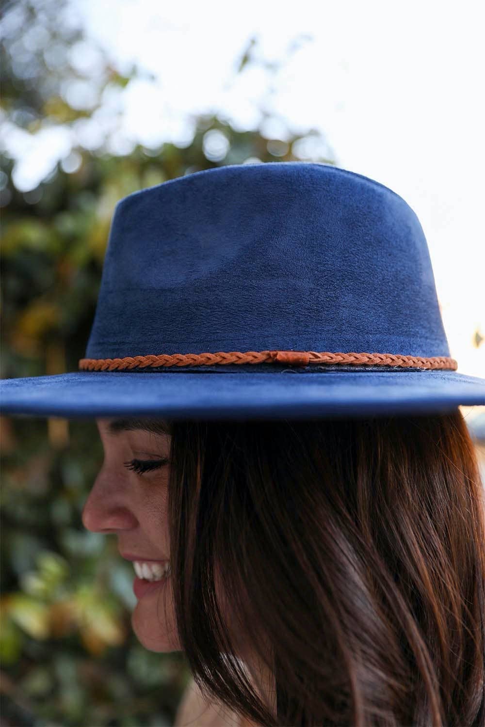 Wide Brim Braided Hat