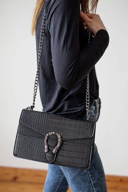 Faux Snakeskin purse