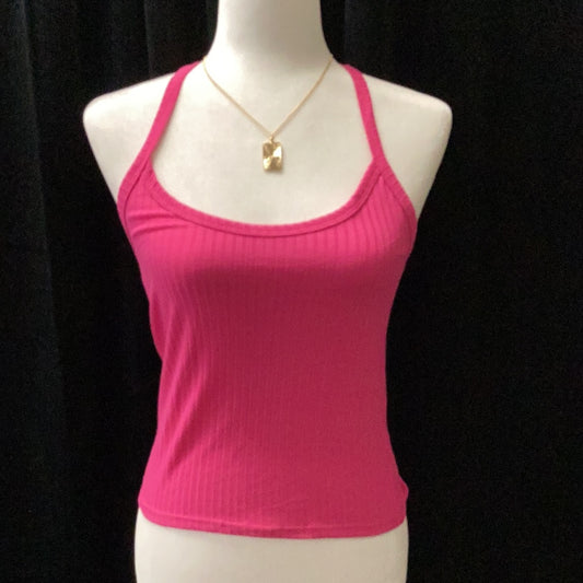 Pink Ribbed Tank