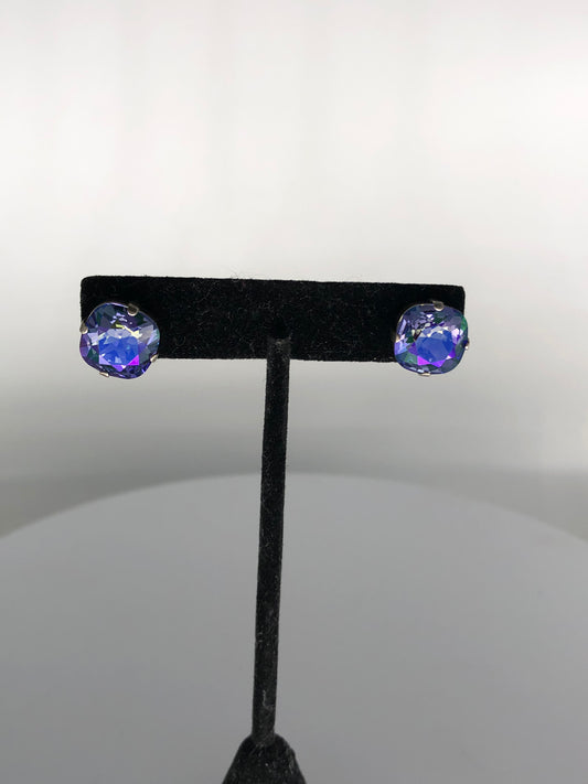 Purple Crystal Studs
