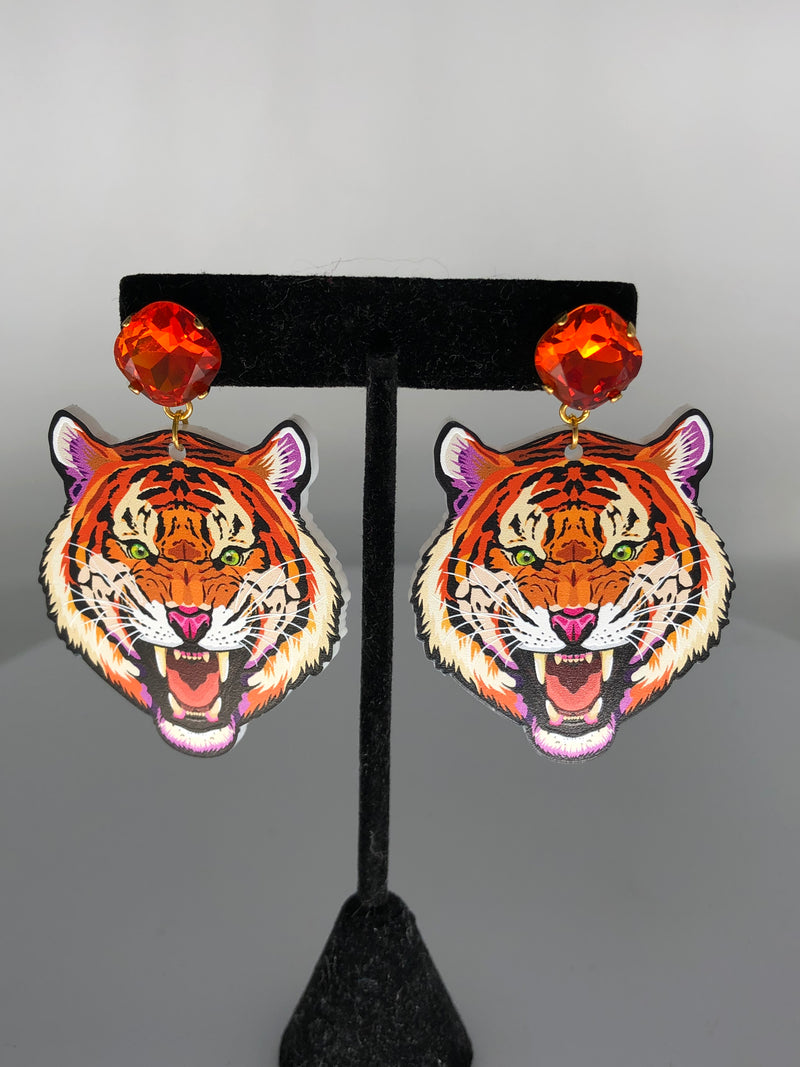 Tiger Game Day Earrings